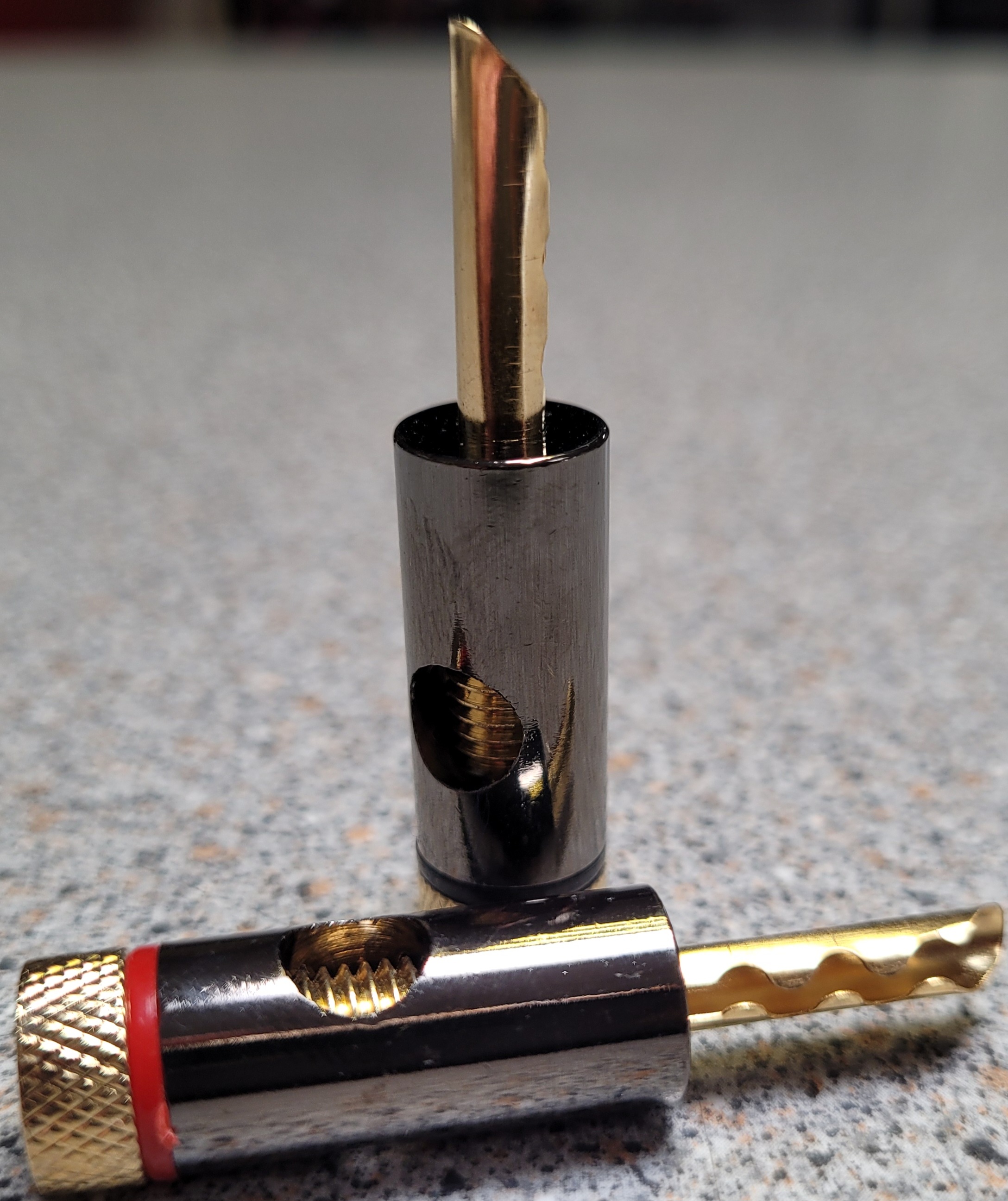 Banaanstekers R/Z verguld - bronze